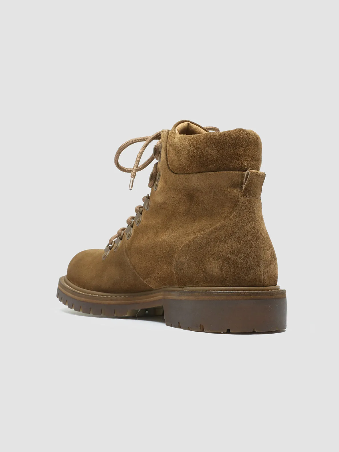 BOSS 003 - Brown Suede Lace Up Boots