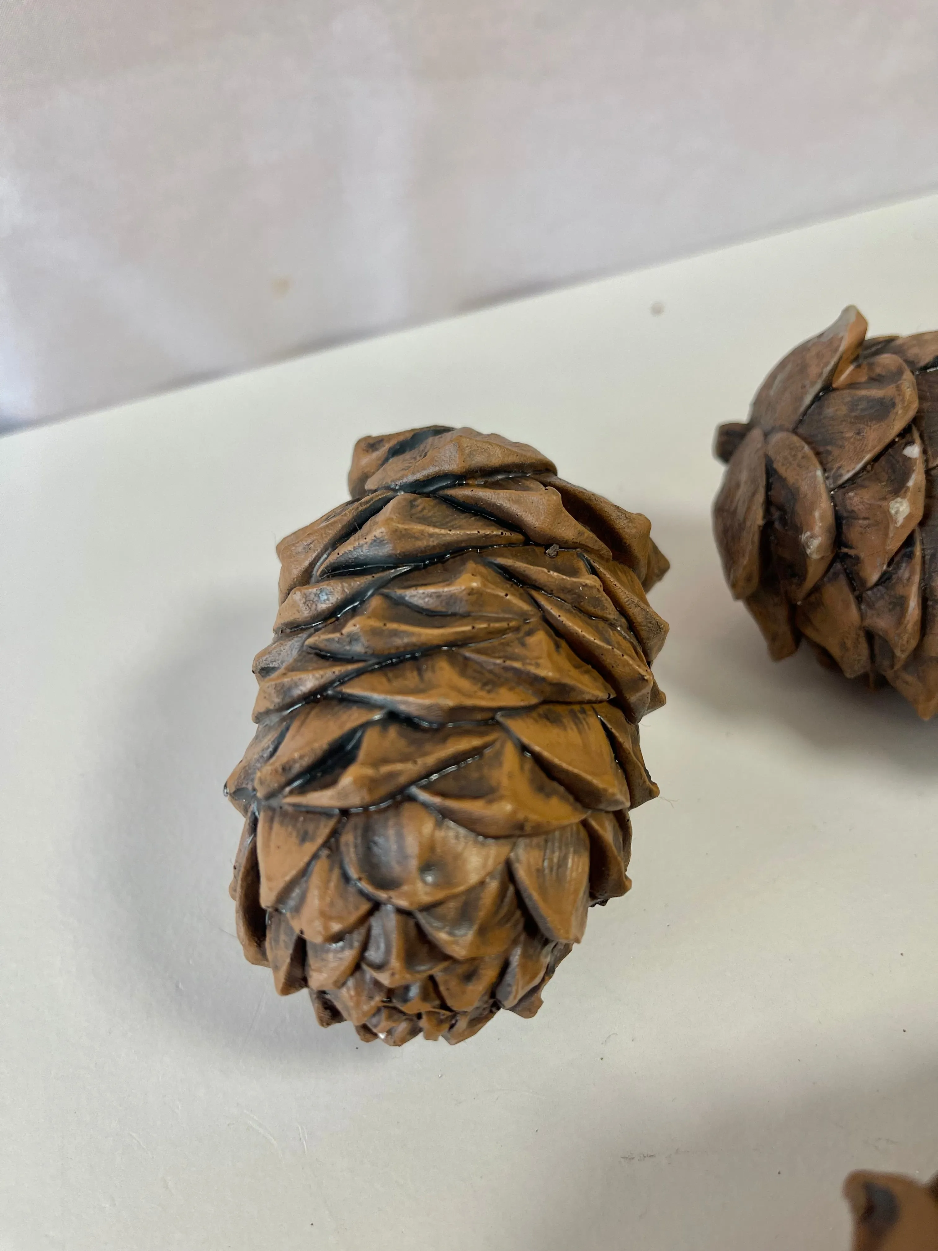 Brown Resin Pinecone