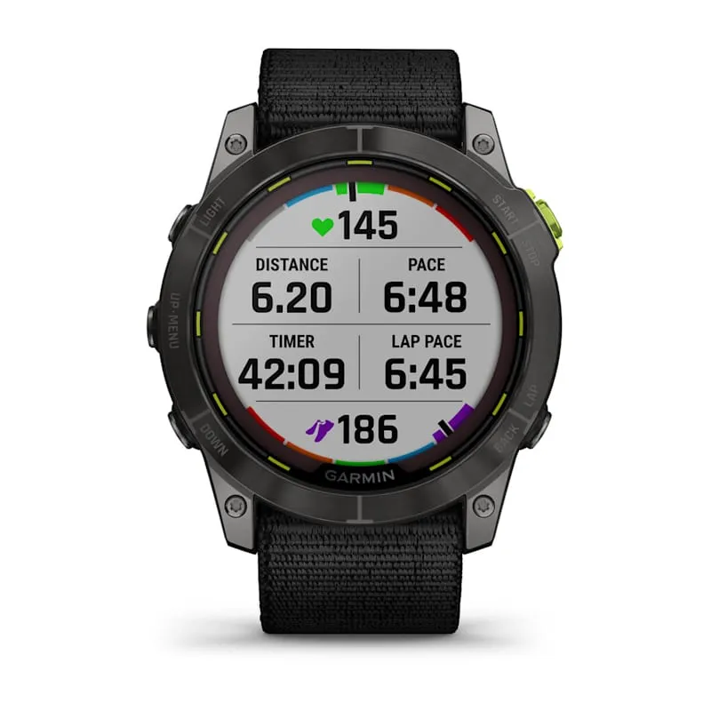 Garmin Enduro™ 2 Carbon Grey DLC Titanium with Black UltraFit Nylon Strap