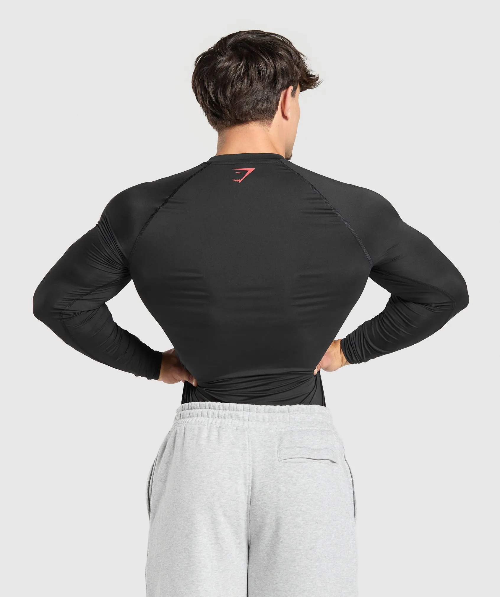 Gymshark Graphic Baselayer Long Sleeve T-Shirt - Black