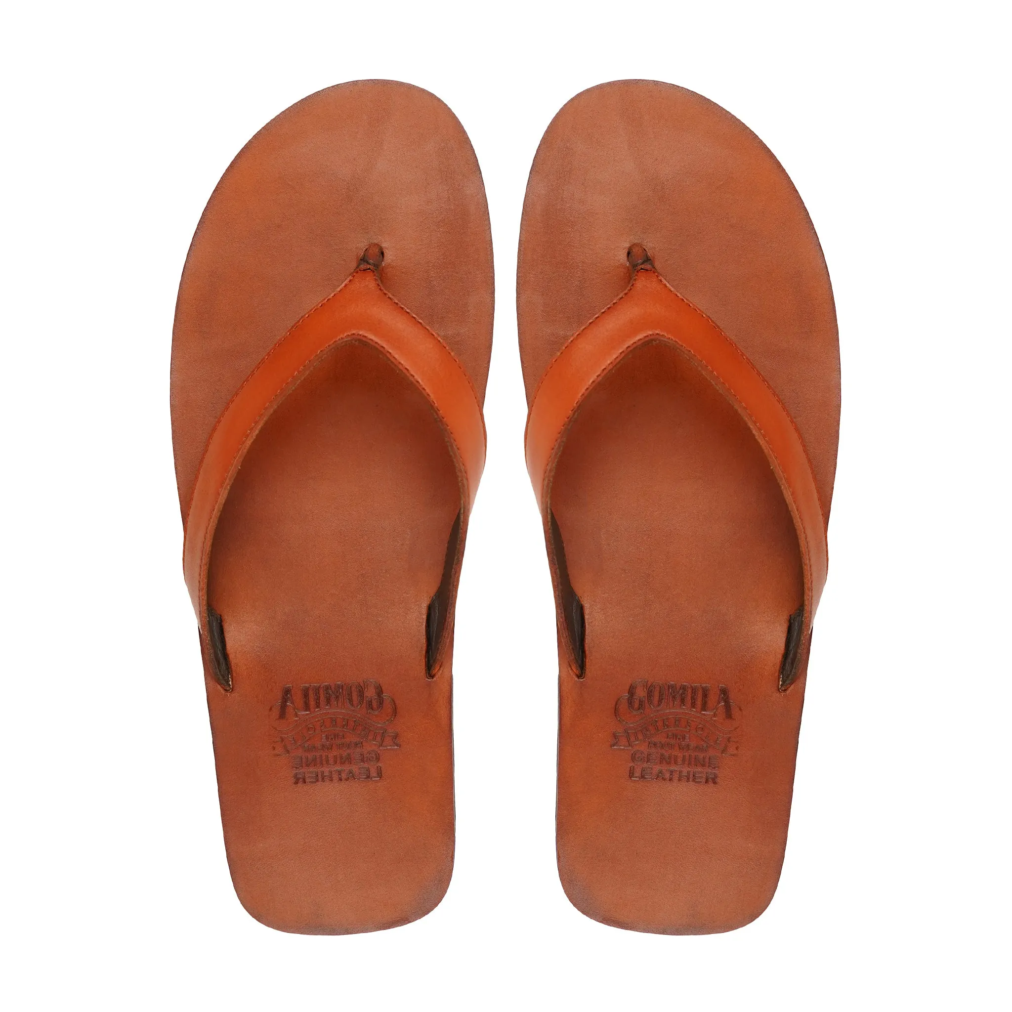 Hawaii - Men's Light Brown Calf Leather Slipper