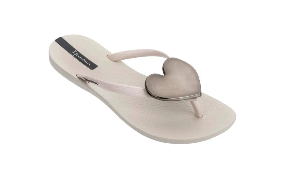 Ipanema Womens Wave Heart II Beige Beige Black