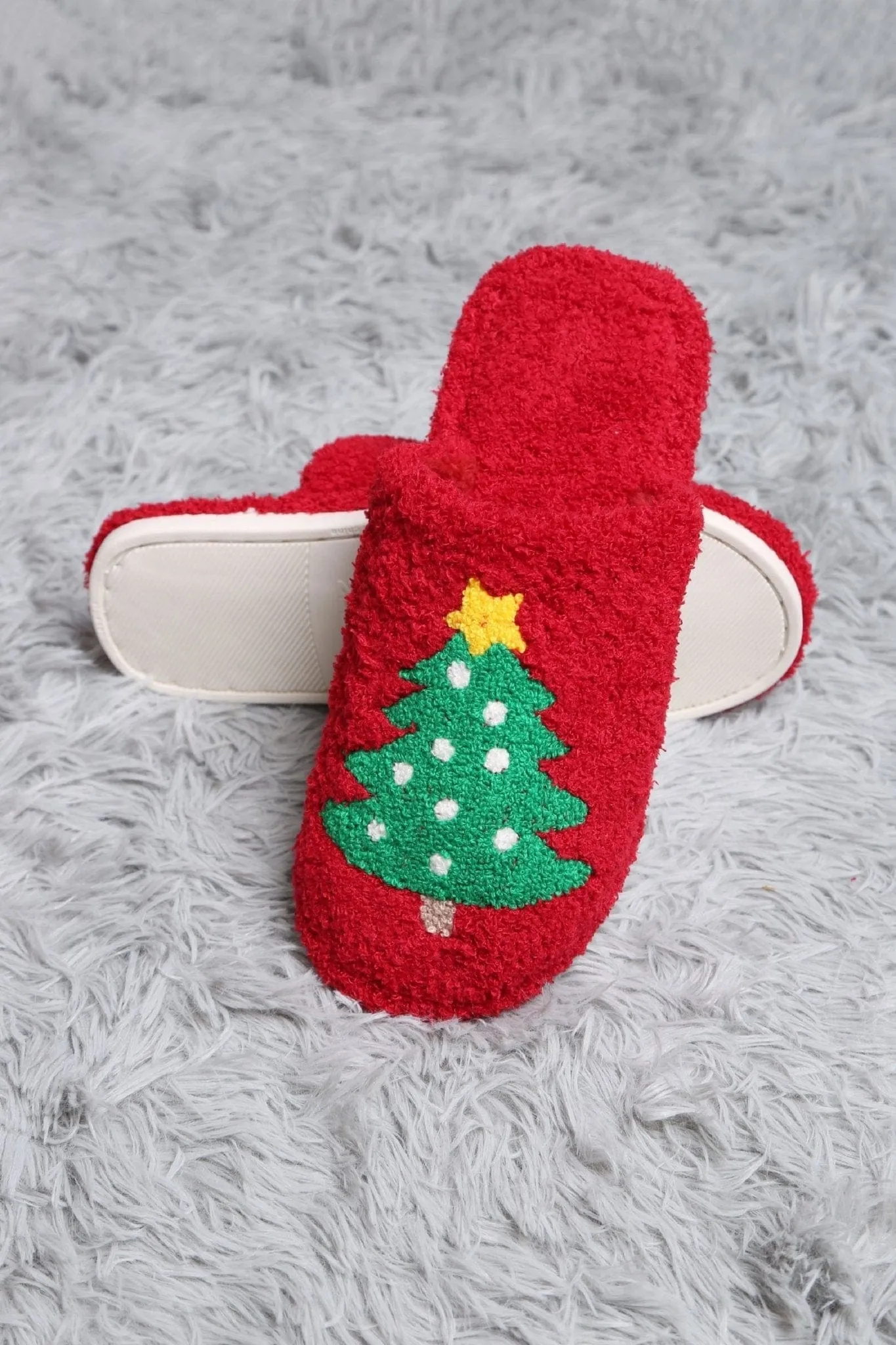 JCL4205-01 Super Lux Christmas Tree Slippers