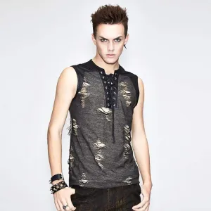 Men's Grunge Sleeveless Top