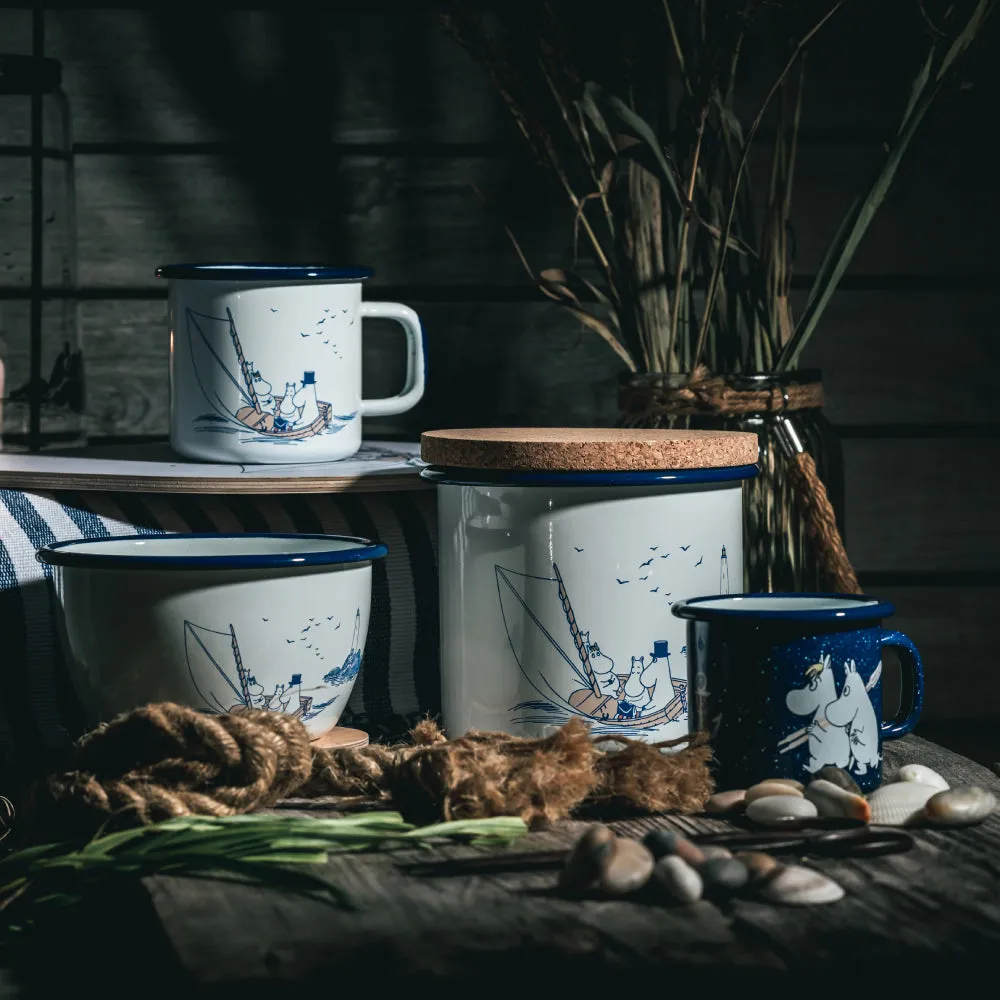 Moomin Enamel Bowl 0.6 L Sailors