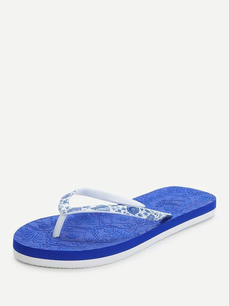 Porcelain Flip Flops