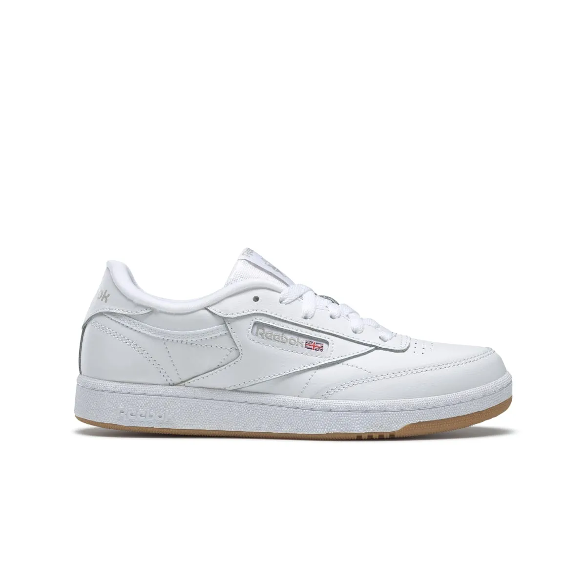 REEBOK CN5646 CLUB C JR'S (Medium) White/Gum Leather Lifestyle Shoes