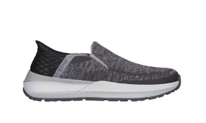 Skechers Mens Slip-ins Neville Rovelo Charcoal Light Grey