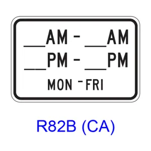 Specific Hours/Days [plaque]