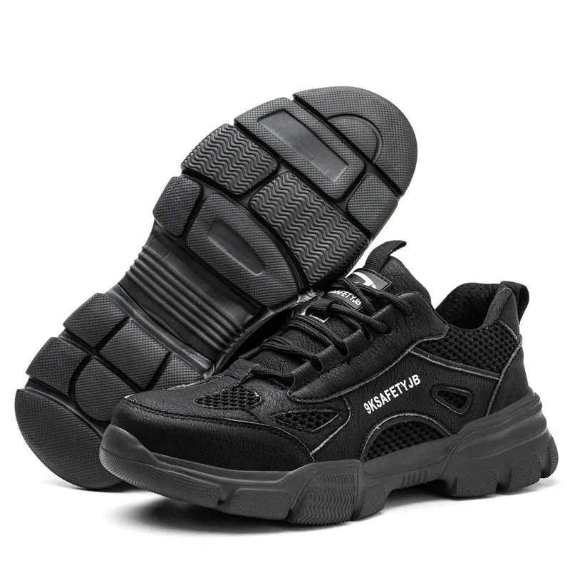 Steel Toed Sneakers For Work Anti Puncture Work Place Safe